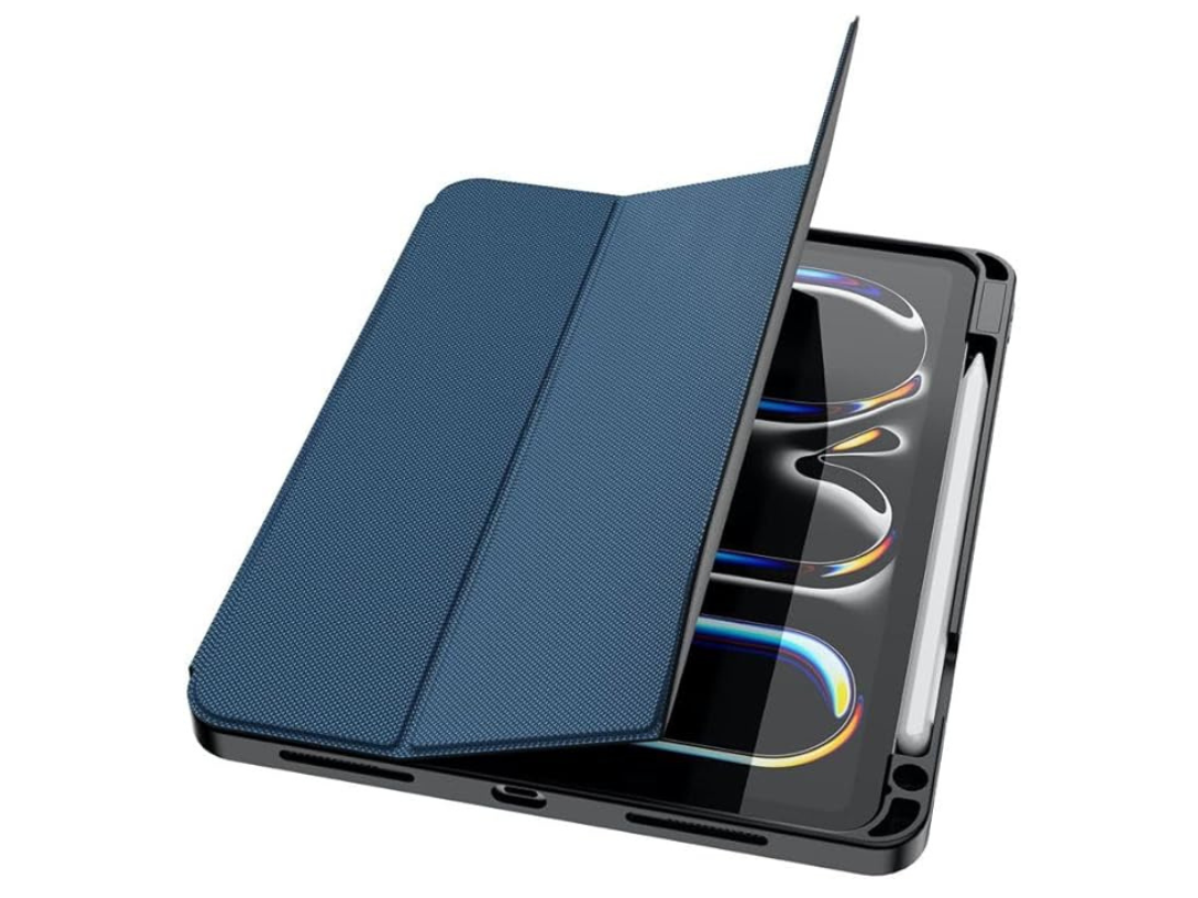 Buy Green Lion hogo premium case Ipad pro 11' with pencil holder blue in Qatar Buy Green Lion hogo premium case Ipad pro 11' with pencil holder blue in Qatar